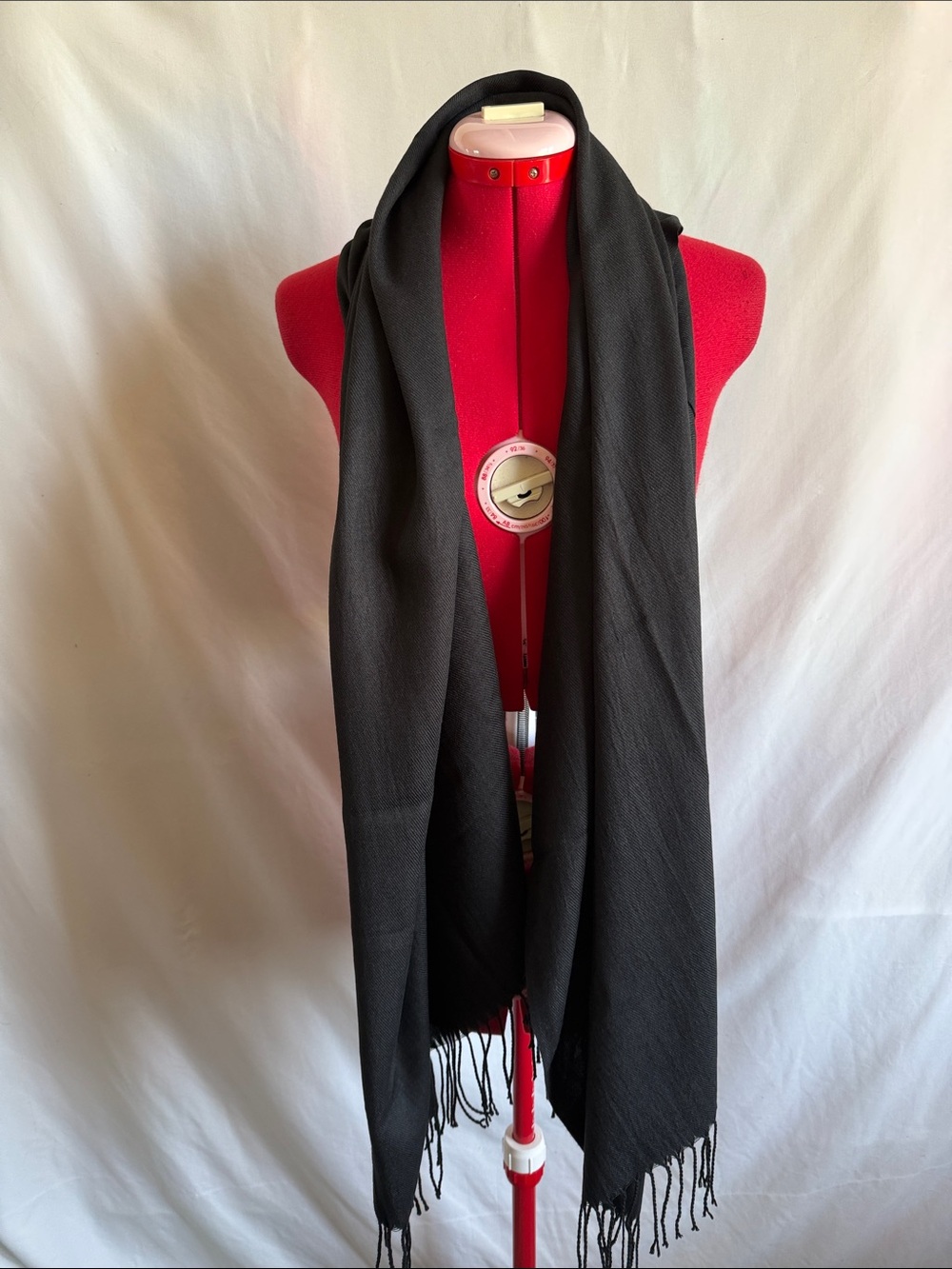 Classic Cashmere Black Wrapped Scarf - Women Accessories